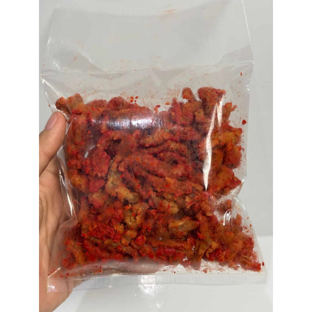 

Keripik Usus Ayam Crispy Pedas Manis Gurih Renyah Enak 150gr
