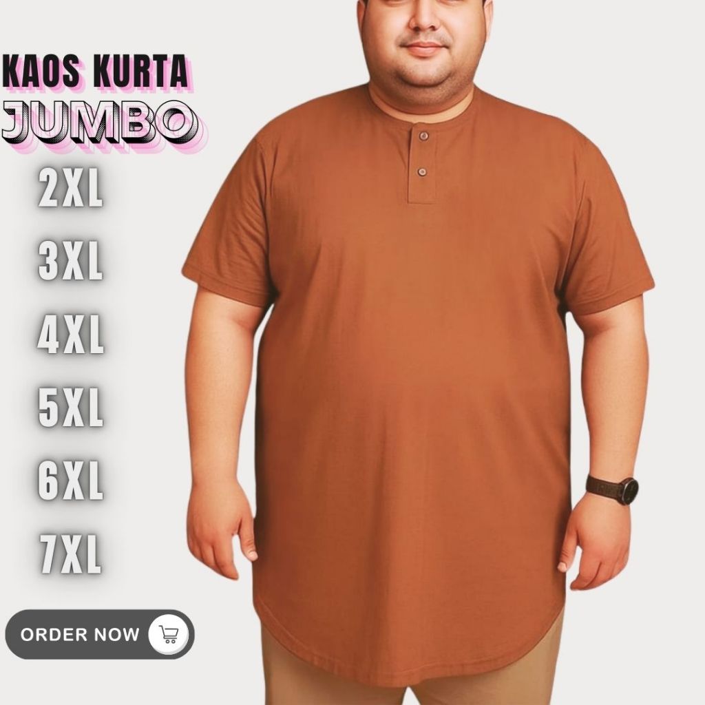 Baju Kaos Koko Kurta Pria Big Jumbo Size XXL XXXL 3XL 4XL 5XL 6XL 7XL 8XL 9XL/Baju Lebaran Terbaru b