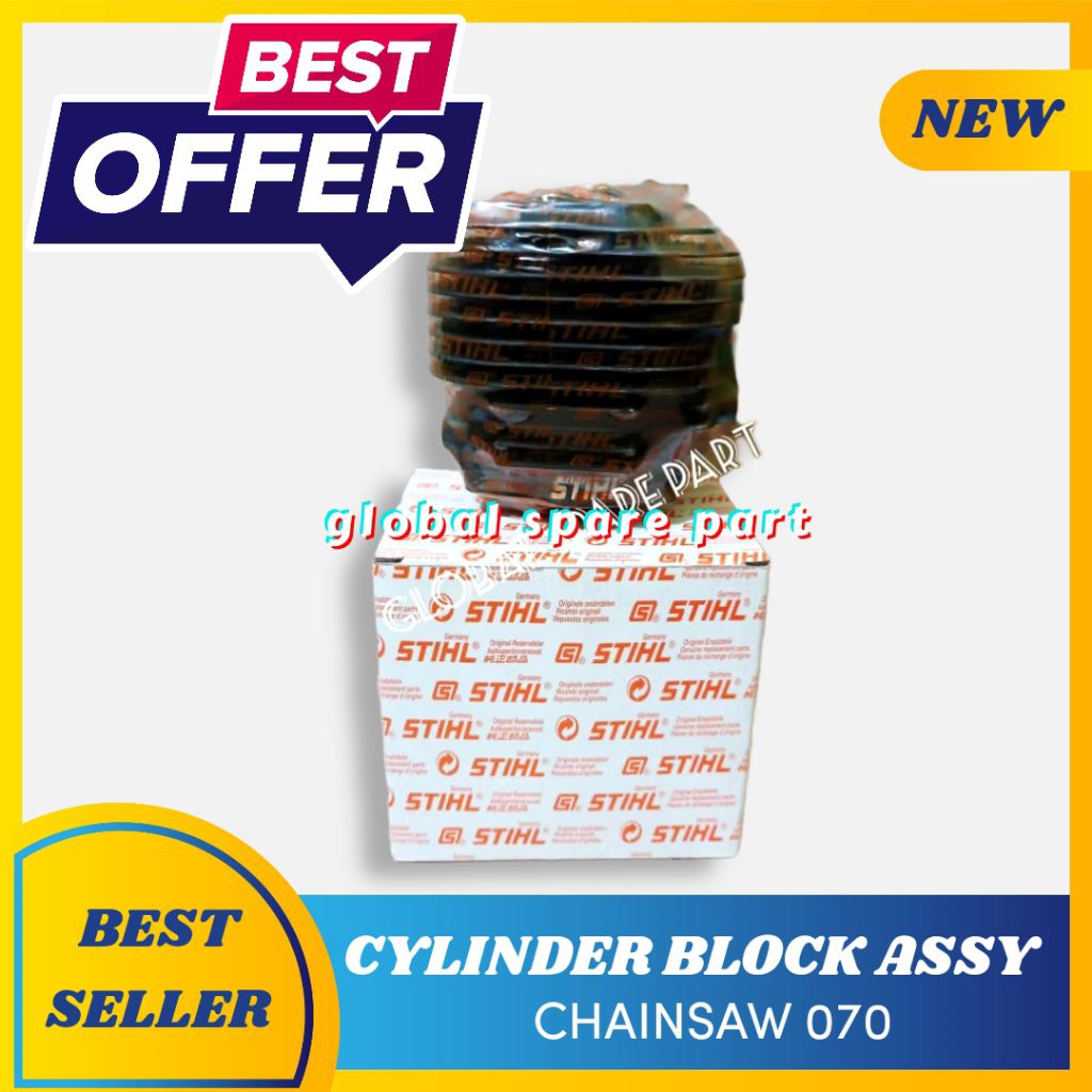 cylinder blok assy / boring / block chainsaw besar 070 stihl