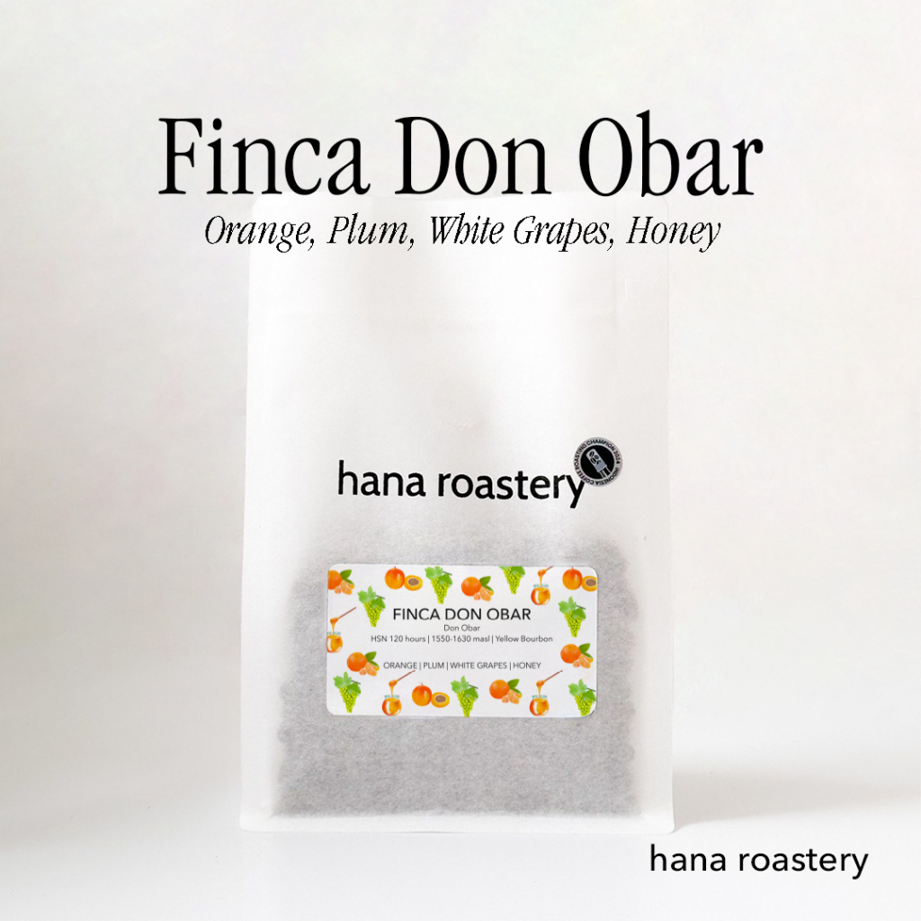 

Finca Don Obar White Grapes - HSN Mossto 120 - Hana Roastery - Kopi Jawa Barat Arabika - 150 gram