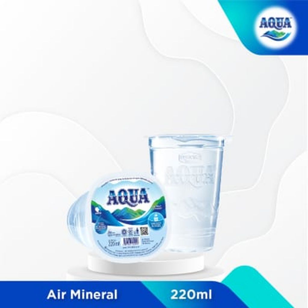 

Aqua Gelas 220 ML Air Mineral 1 Dus isi 48 Pcs