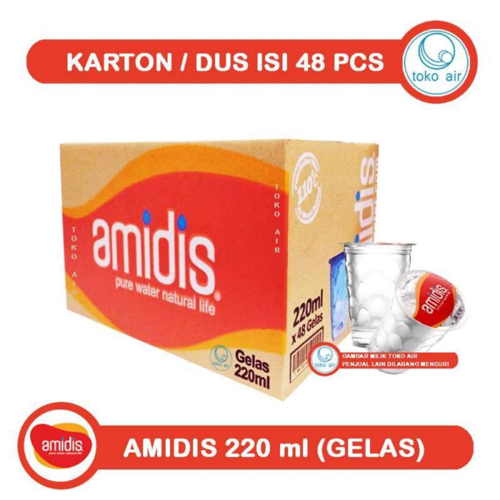 

Amidis Gelas 220 ML Air Mineral 1 Dus isi 48 Pcs