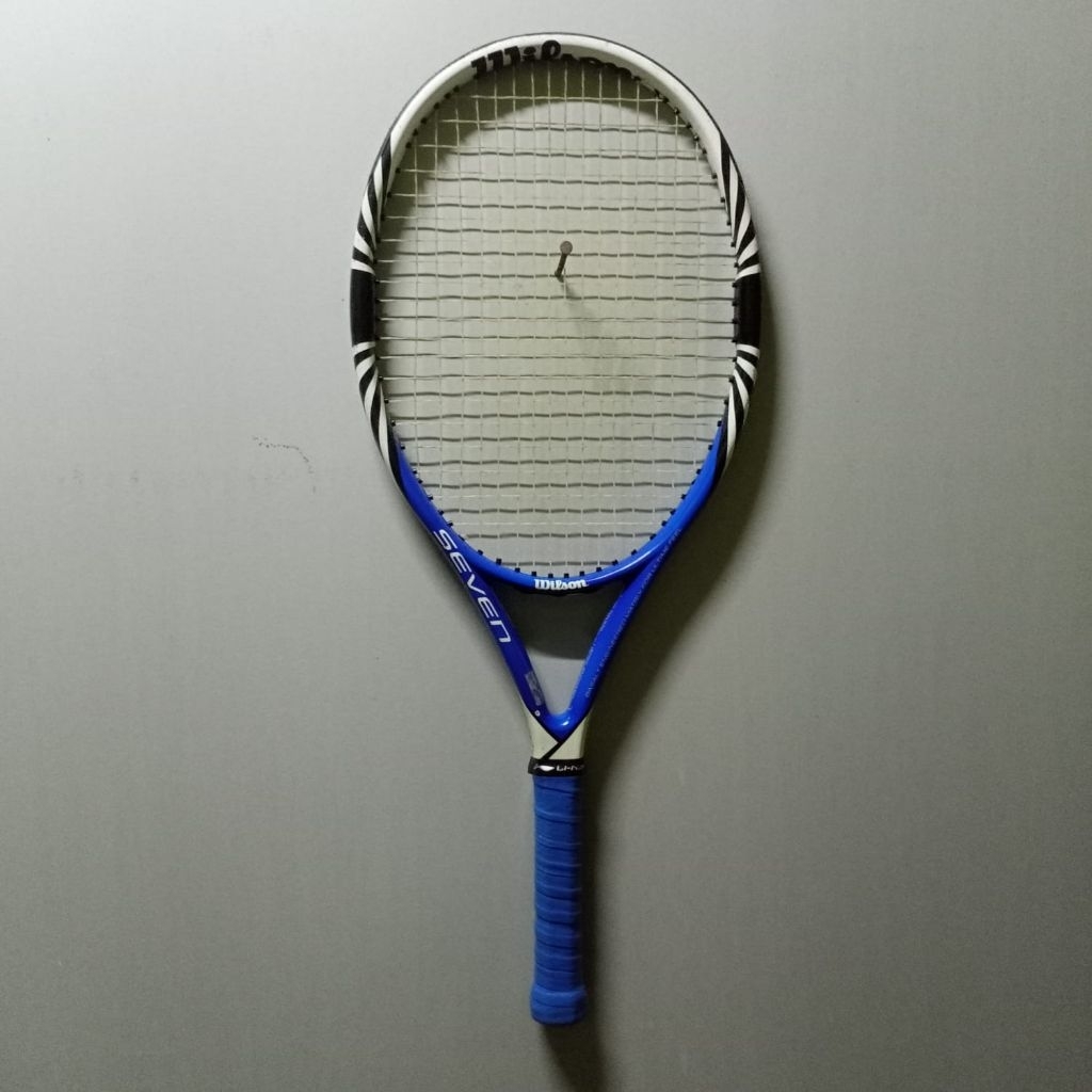 raket tenis preloved wilson blx seven kualitas original