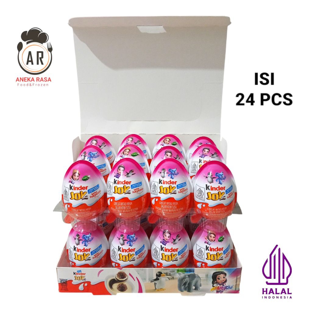 

Kinder Joy T24 ( Girl) ED : 07-05-2026 1 Box Isi 24 Pcs