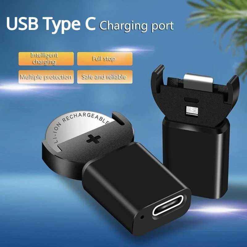 Charger Baterai Kancing Li-ion LIR2032 LIR1632 LIR2025 LIR2016, LIR2032H USB Type C