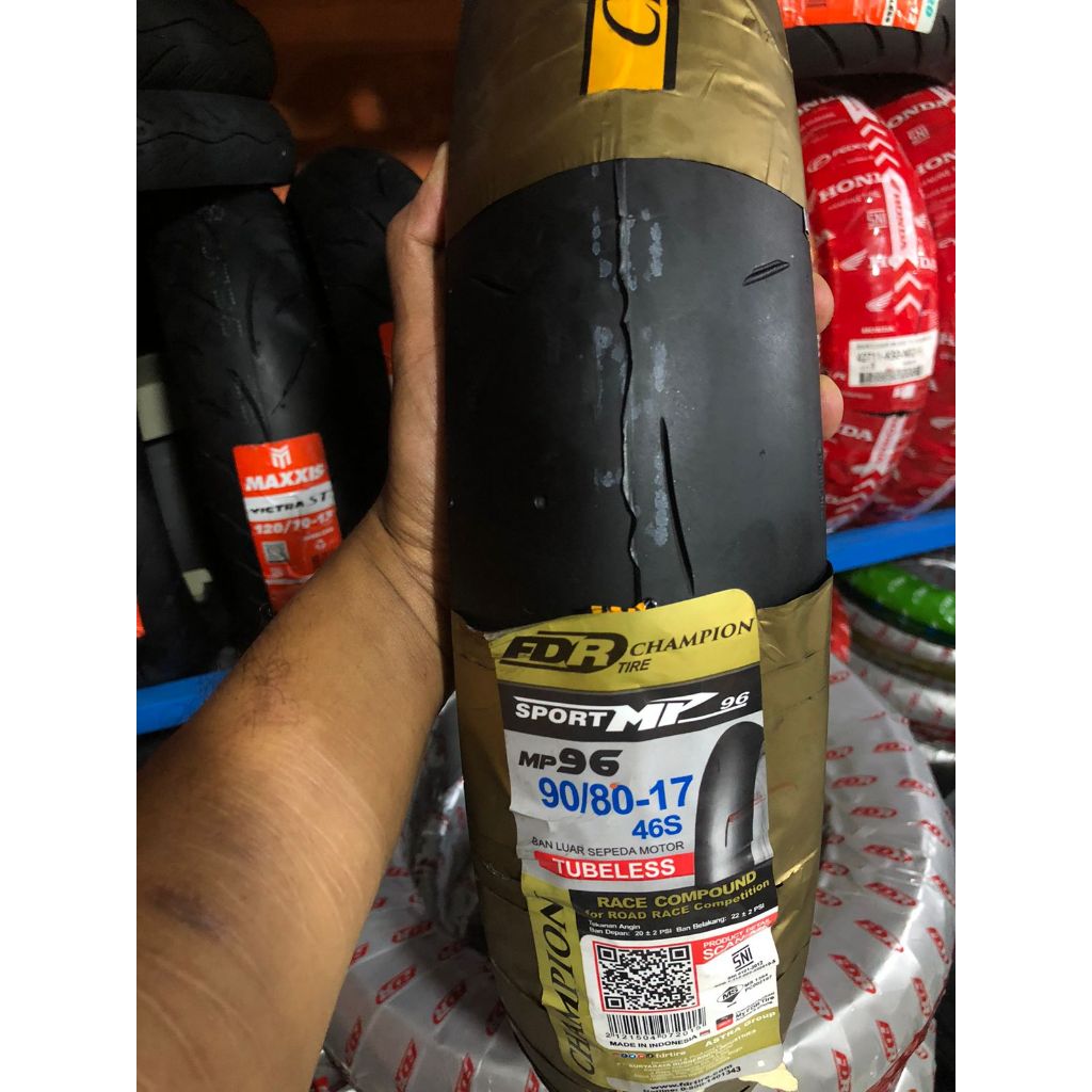 [READY COD] BAN FDR 90/80-17 MP27, MP57, MP76, MP96 Soft Compound Ban Motor GTR 150, MX KING 150, VI