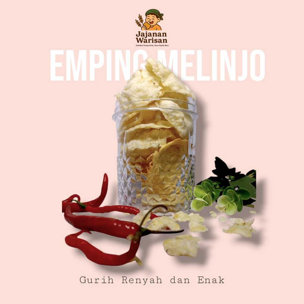 

Emping Mlinjo Premium 35gr/50gr/100gr/ Hemat – Gurih Renyah Siap Makan