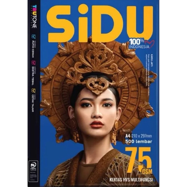 

Kertas HVS Sinar Dunia SIDU A4 & F4 75gsm 500 Lembar