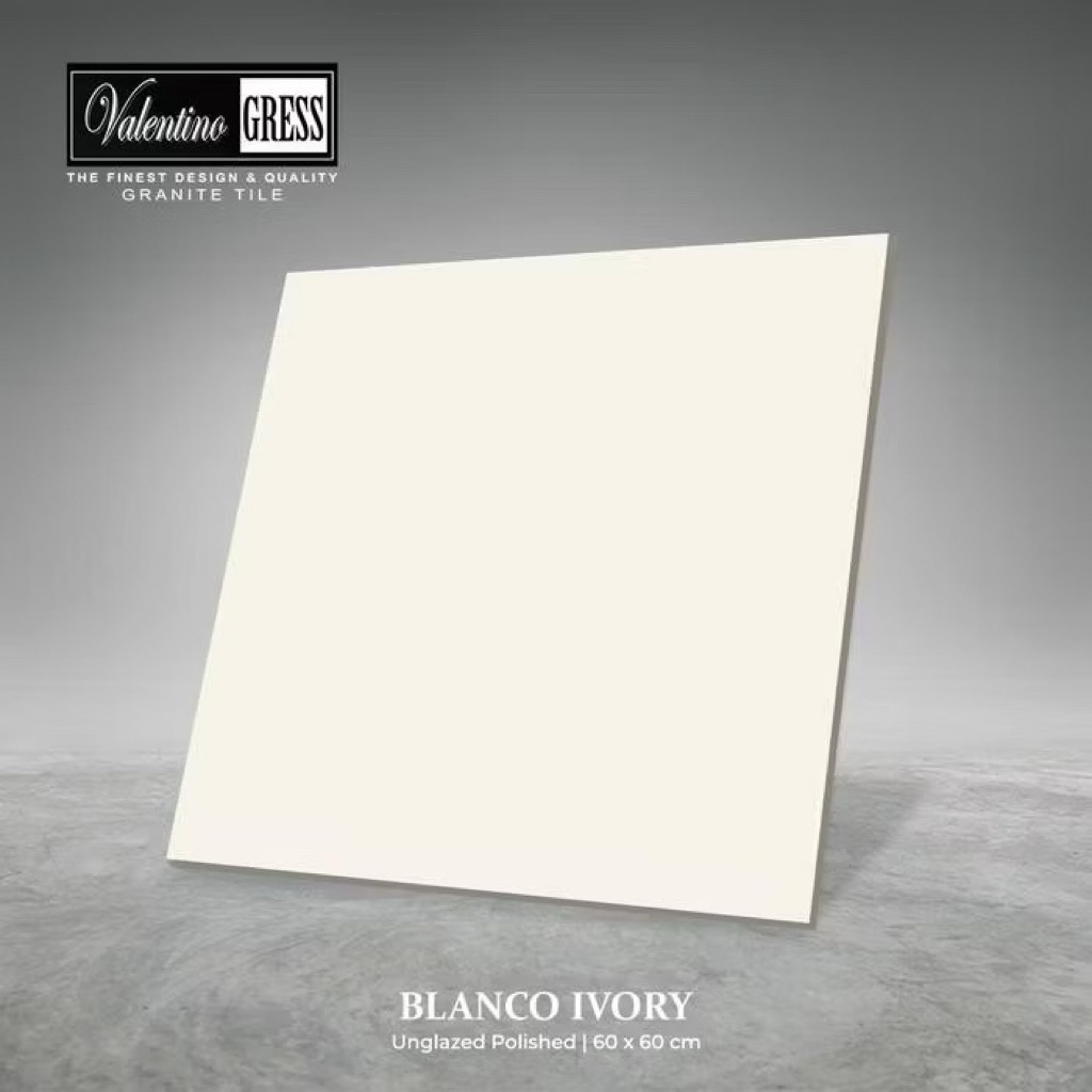 Granit Valentino Gress 60x60 Blanco Ivory | Unglazed Polished