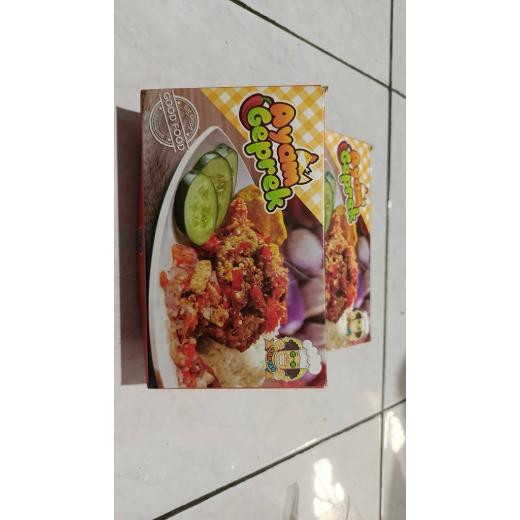 

Dus Lunch box Ayam Geprek 1 pak isi 10 pcs