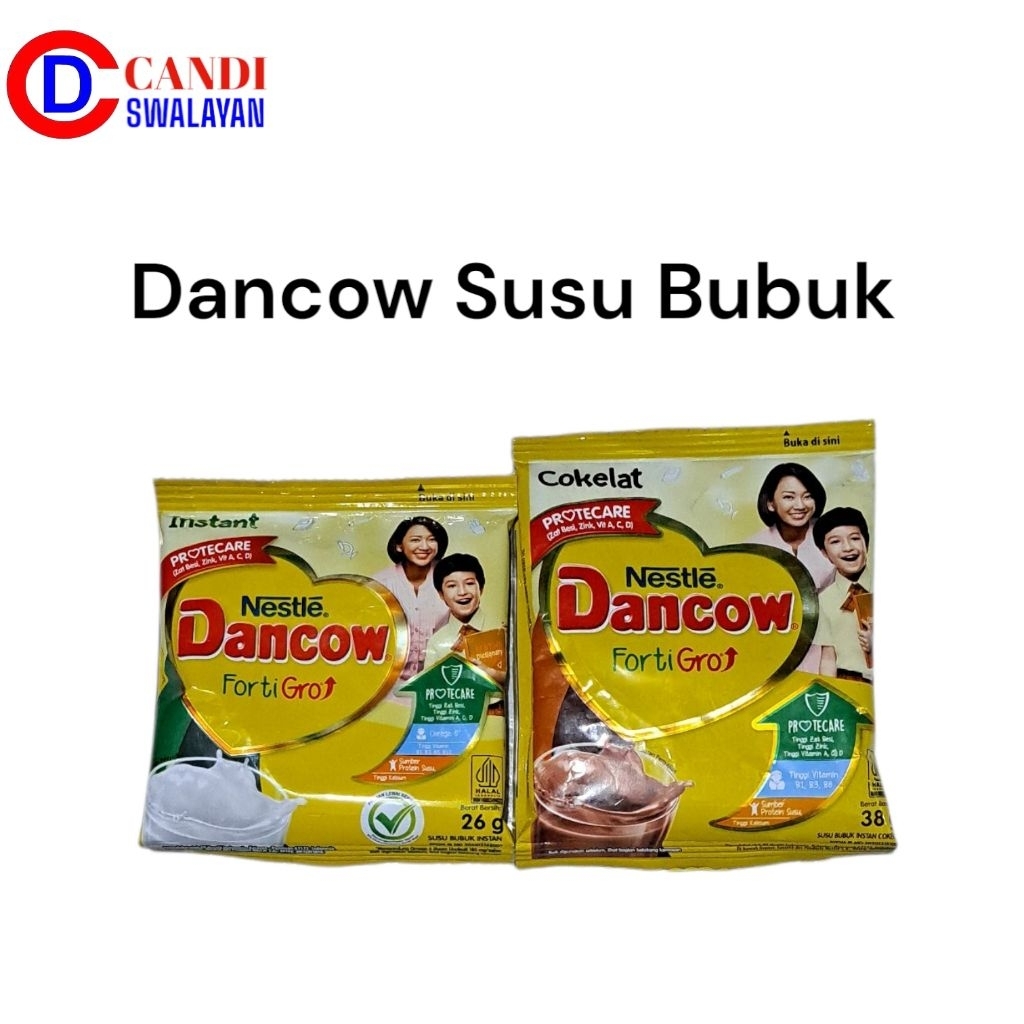 

Dancow Susu Bubuk Saset Cokelat / Instant