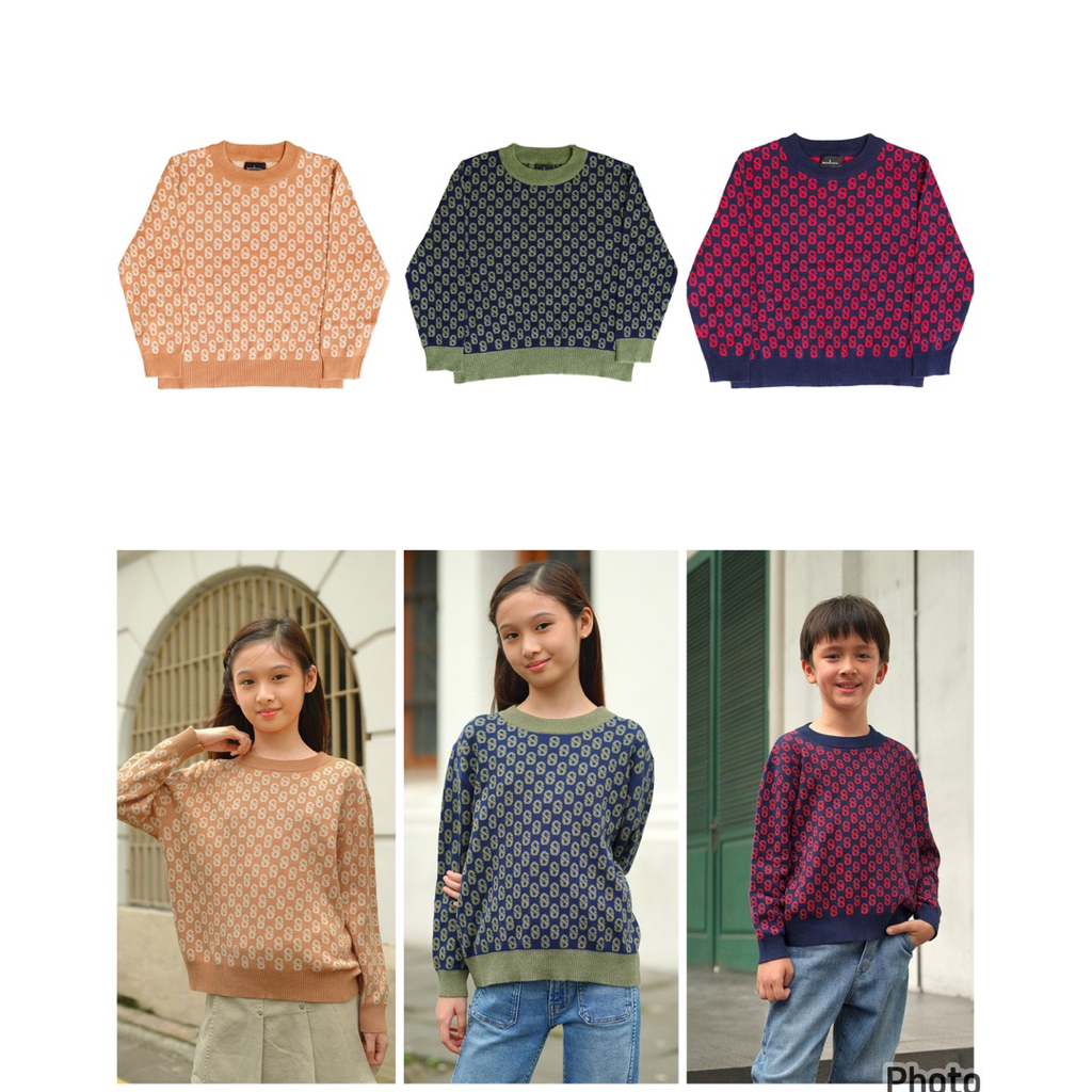 New As Is Warehouse Sale Buttonscarves Everyday Kids Monogram Sweater