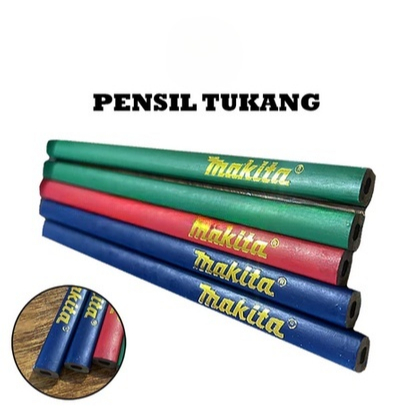 

Pensil Alat Tulis Kayu Tukang Bangunan Minimalis Desain Premium Multifungsi