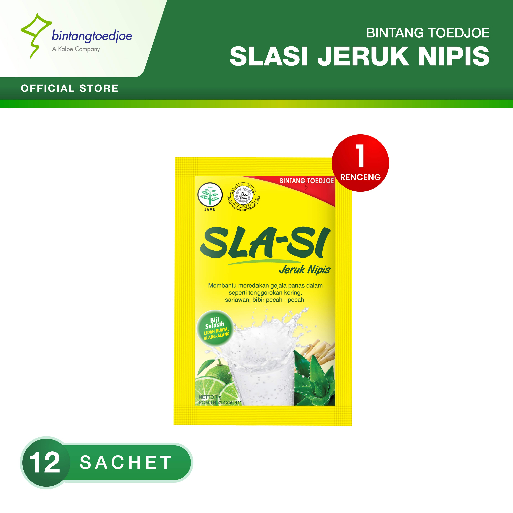 

Slasi Jeruk Nipis 1 renceng (12 sachet)