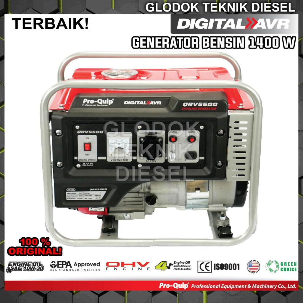 Proquip Genset Generator Bensin 1400 1200 watt QRV 5500 QRV5500 ORI