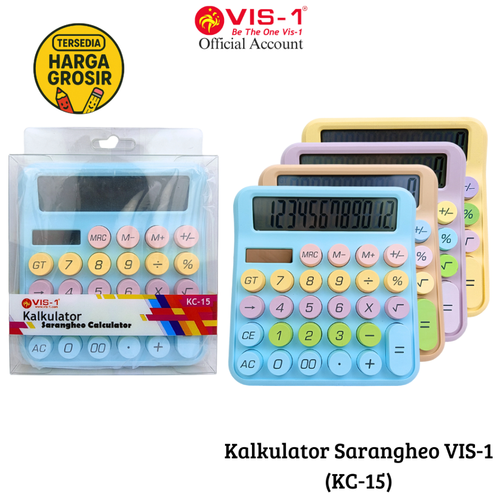 

VIS-1 Kalkulator Sarangheo kode KC-15 / Calculator / Alat Hitung