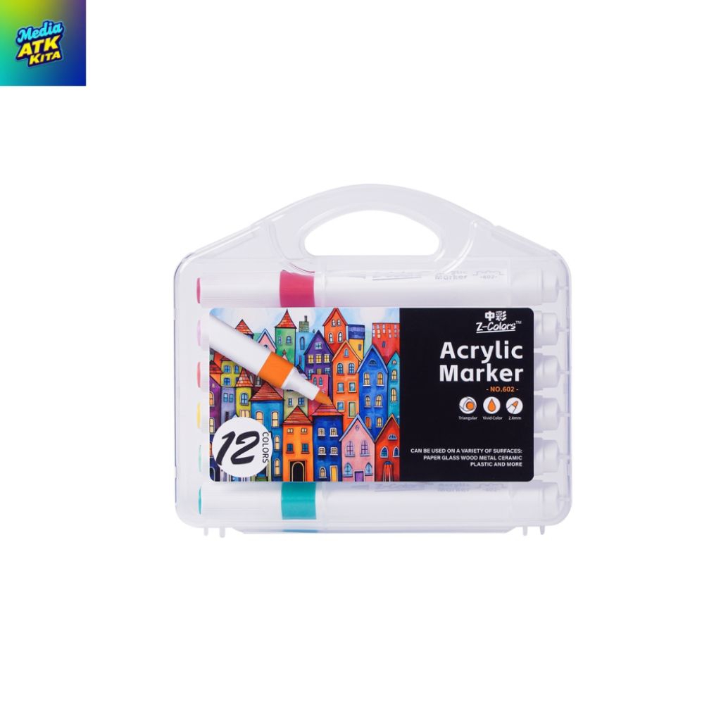 

Kenko Acrylic Marker Single Tip 12 Color Spidol Akrilik ACM01