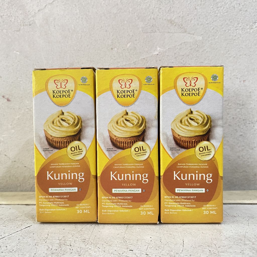 

Pewarna oil base KUNING koepoe koepoe 30 ml | pewarna oil base | pewarna makanan | pewarna kupu kupu