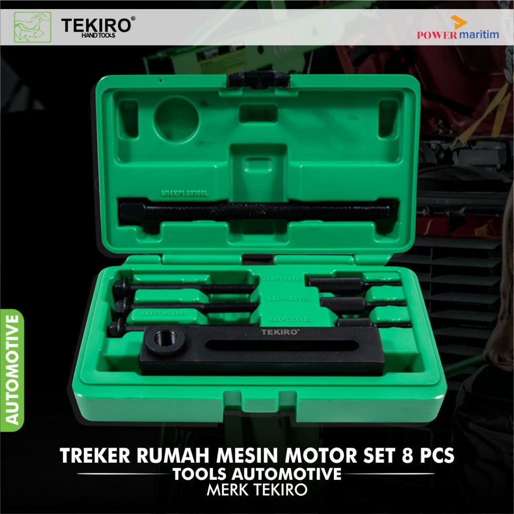 Tekiro Treker Rumah Mesin Motor Set 8pcs Heavy Duty Adjusting Crank Tool Set 8pcs