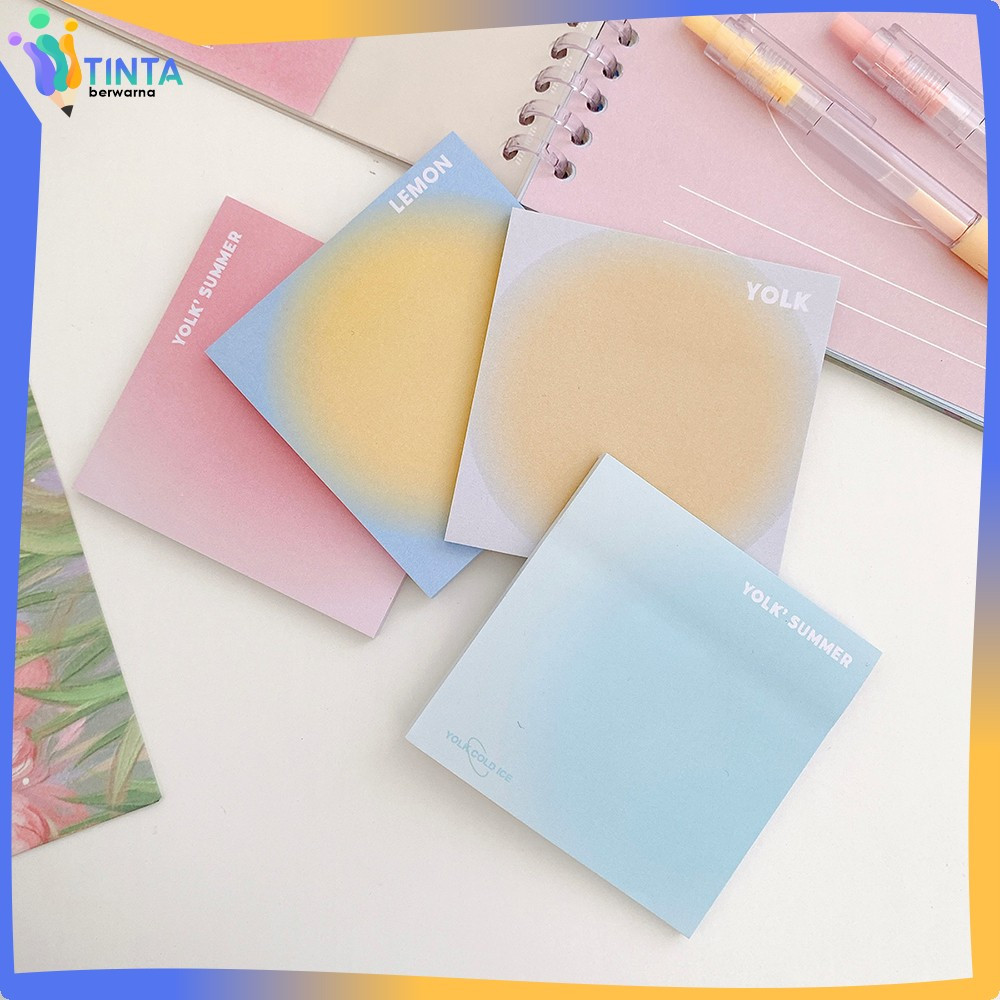 

Sticky Notes Tempel Persegi Gradasi Isi 50 Lembar / Memo Polos Alat Tulis Kantor Sekolah / Tempelan Kertas Catatan Memo Tinta Berwarna A102