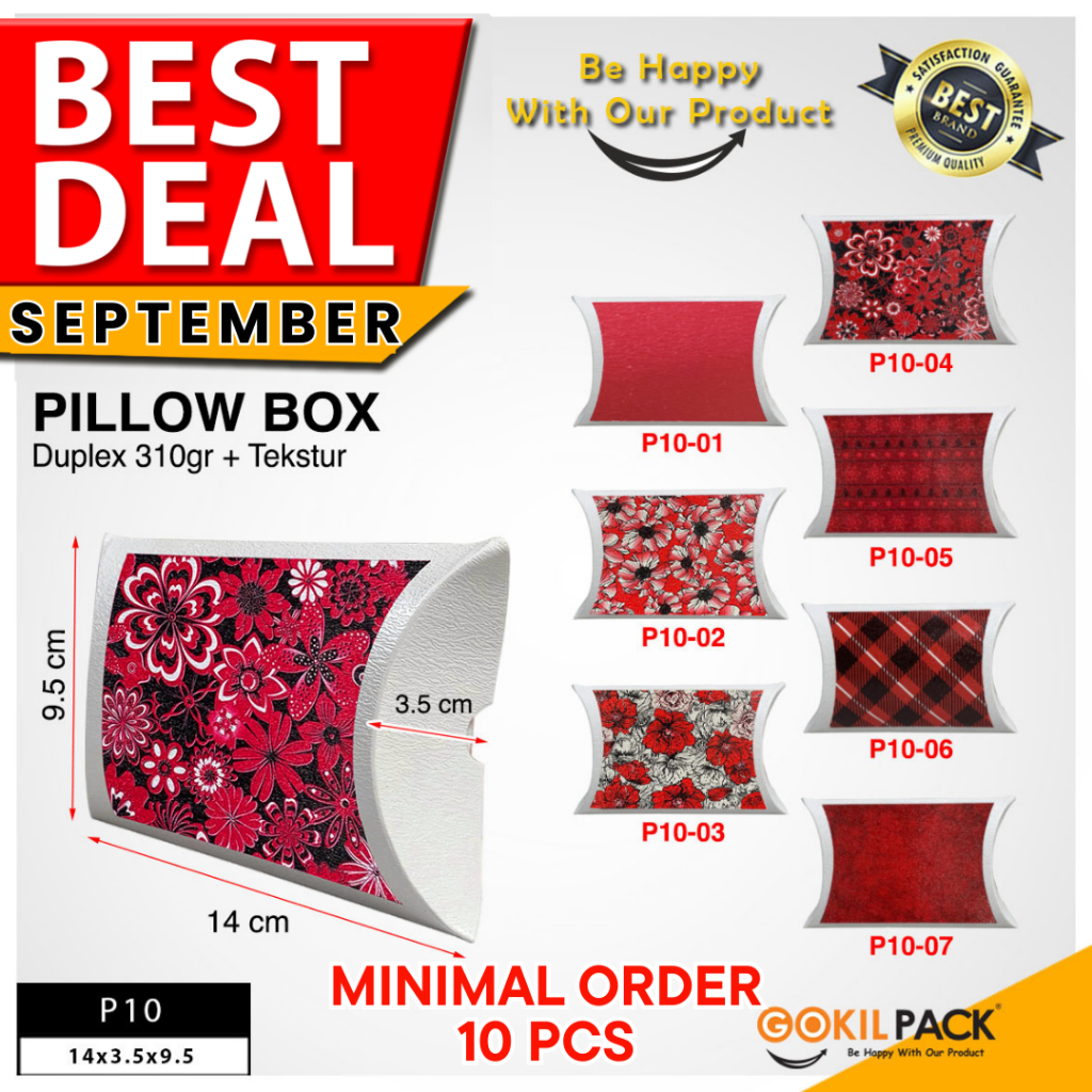 

Pillow box - Kotak souvenir - Gift box ulang tahun anak unik P10