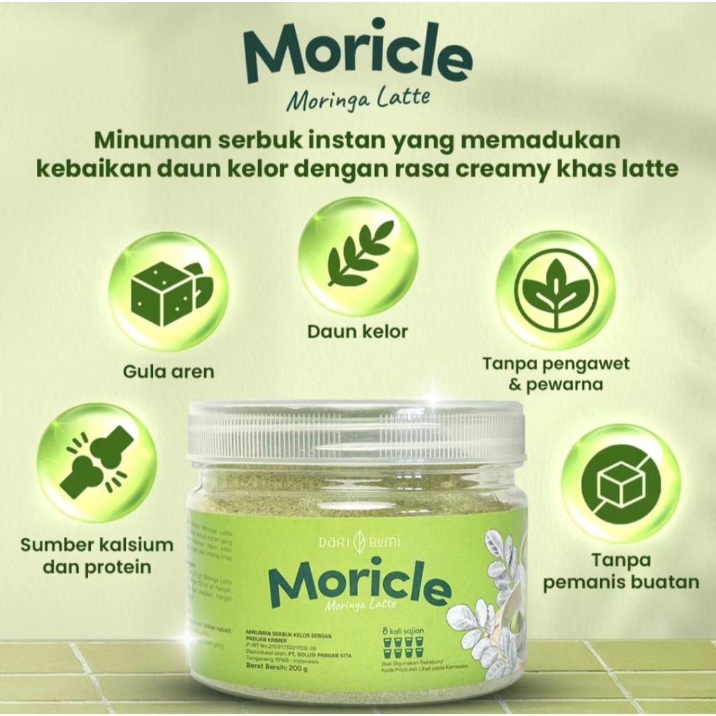 

Moricle: Moringa Latte 200 Gram by DariBumi