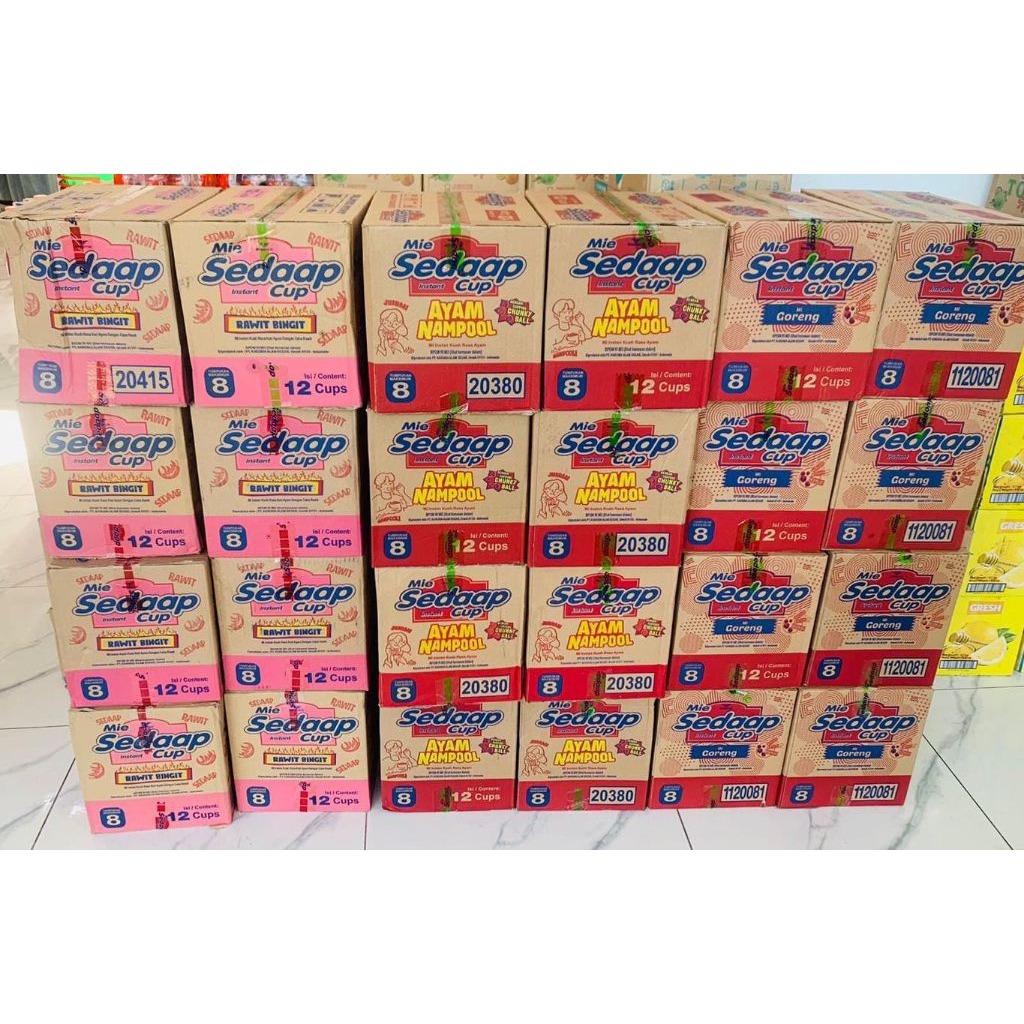 

Sedaap cup - 1 dus isi 12 pcs