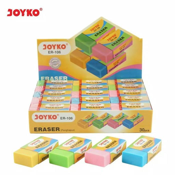 

Eraser ER-106 Penghapus Joyko ( 1 box / 30 pcs )