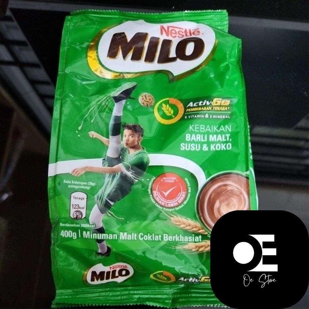 

Milo 1 bags Semua varian ready ( 400G , 900G)