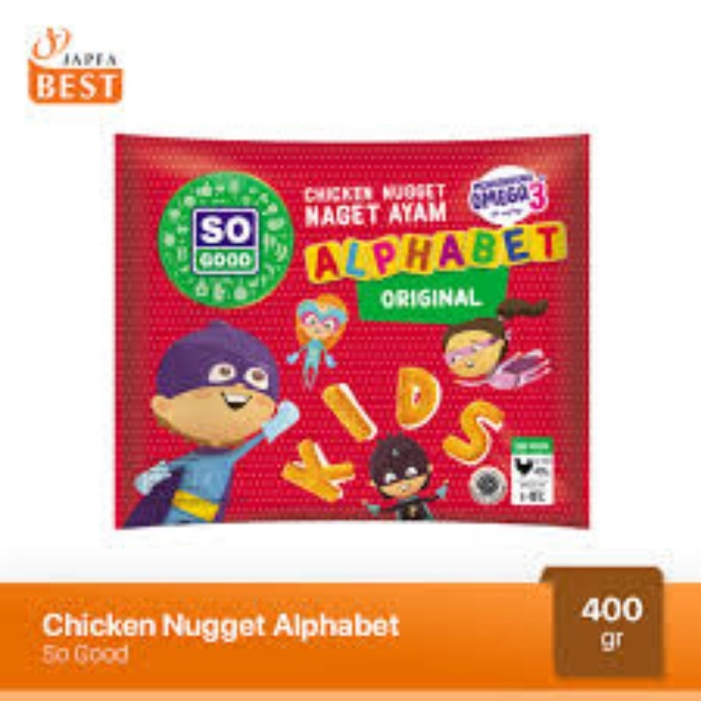

SO GOOD NAGET ALPHABET 400GR