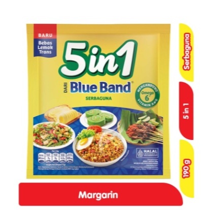 

Blue Band 5 In1 Serbaguna Margarin 190 g