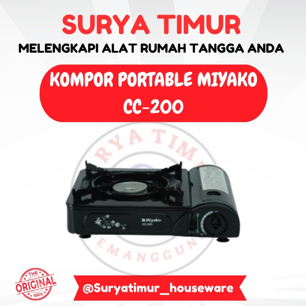 Kompor Portable CC-200 Miyako