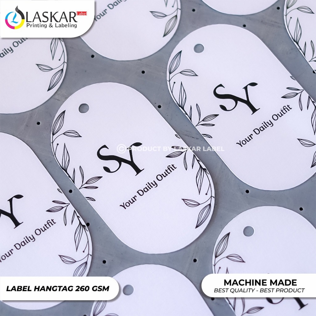 

hangtag costume 100pcs 2 muka/2 sisi hangtag pakaian label pakaian hangtag ketebalan 260gsm