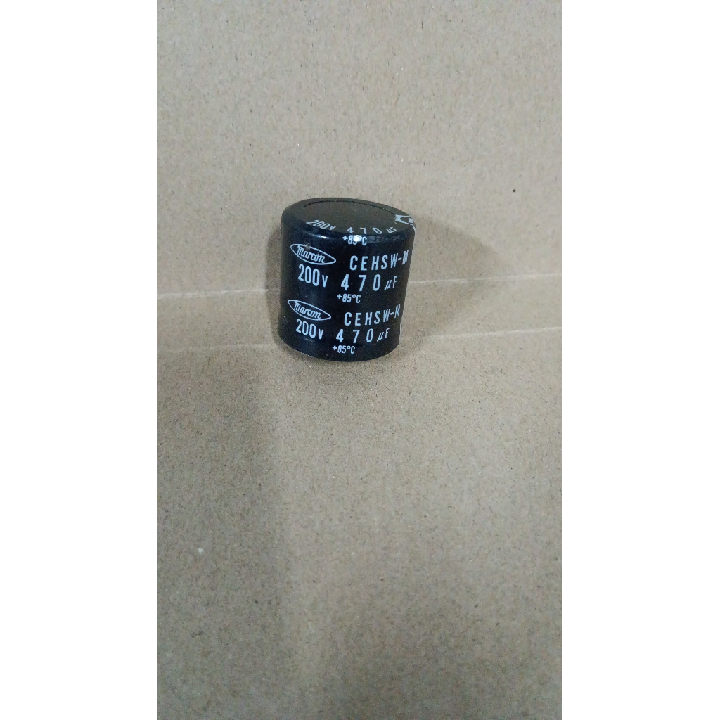 8671 kapasitor capacitor elco elko 470uf 470 uf 200v 200volt 200 volt marcon