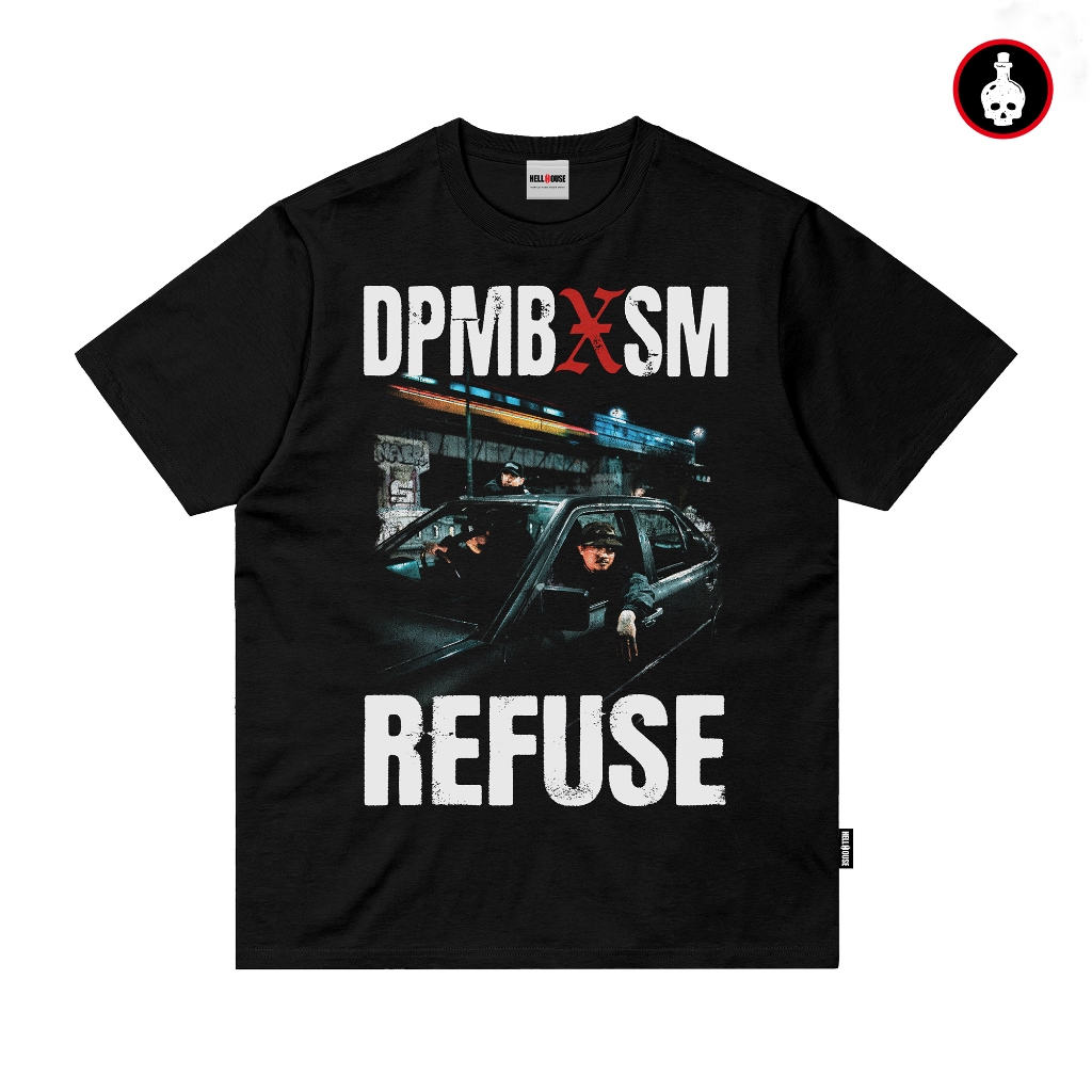 Tshirt DPMB x Serigala Malam - Refuse (Kaos Band Original Merch Hitam)