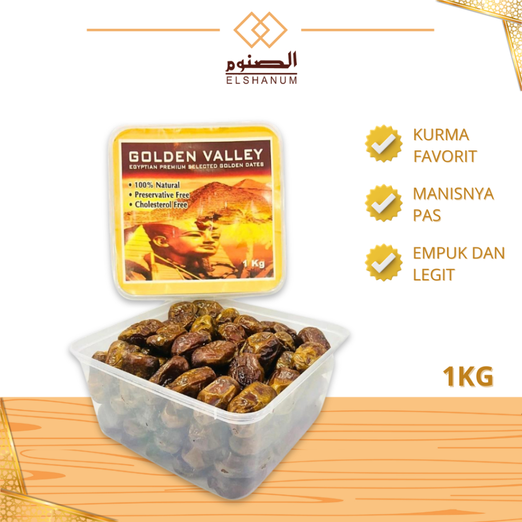 

Kurma Golden Valley 500 - 1000gr / Kurma Mesir Madu Premium / Kurma Golden Valley 1 kg/Shabani.STore