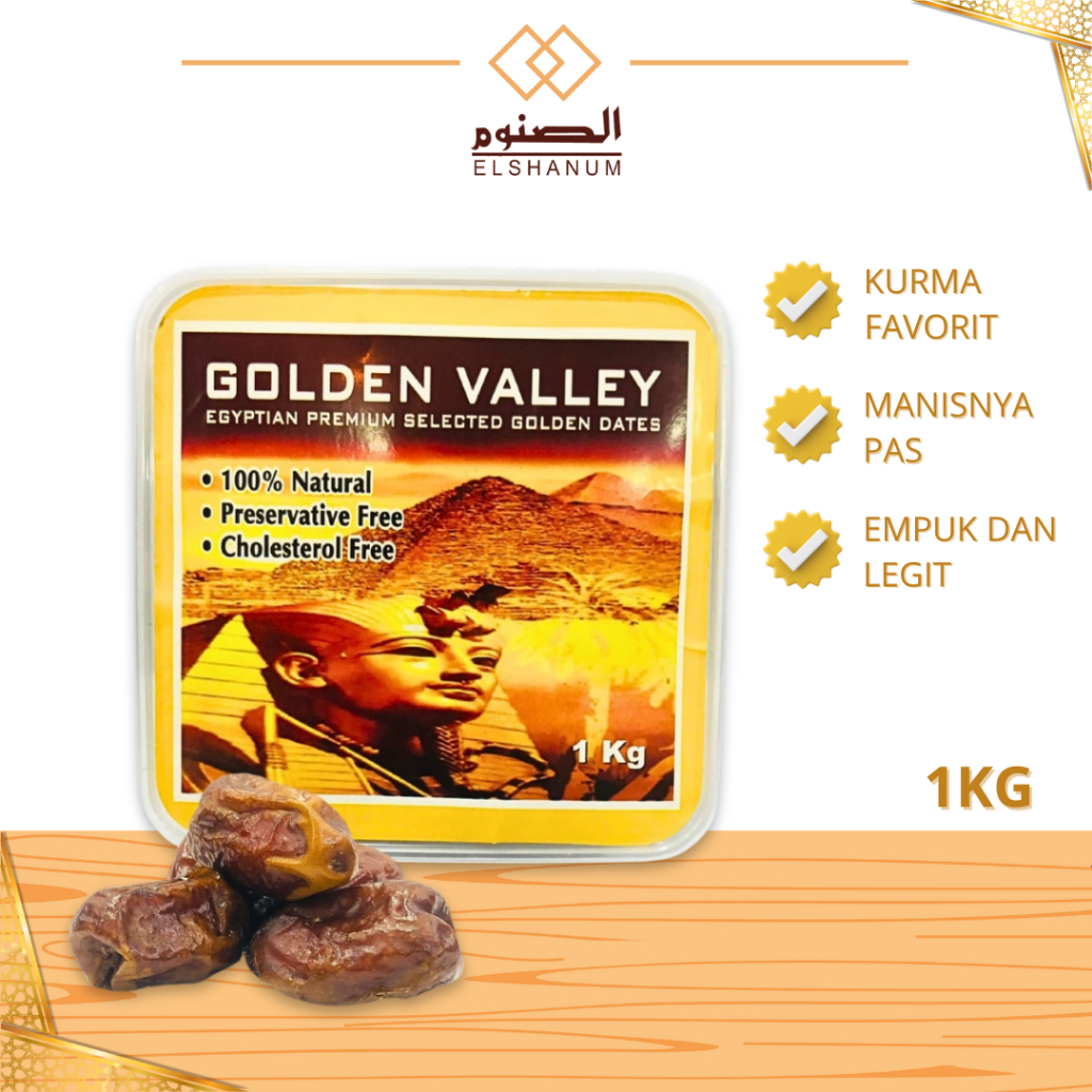 

Kurma Golden Valley 1 kg / Kurma Mesir Madu Premium / Kurma Golden Valley / Shabani.Store / Elshanum