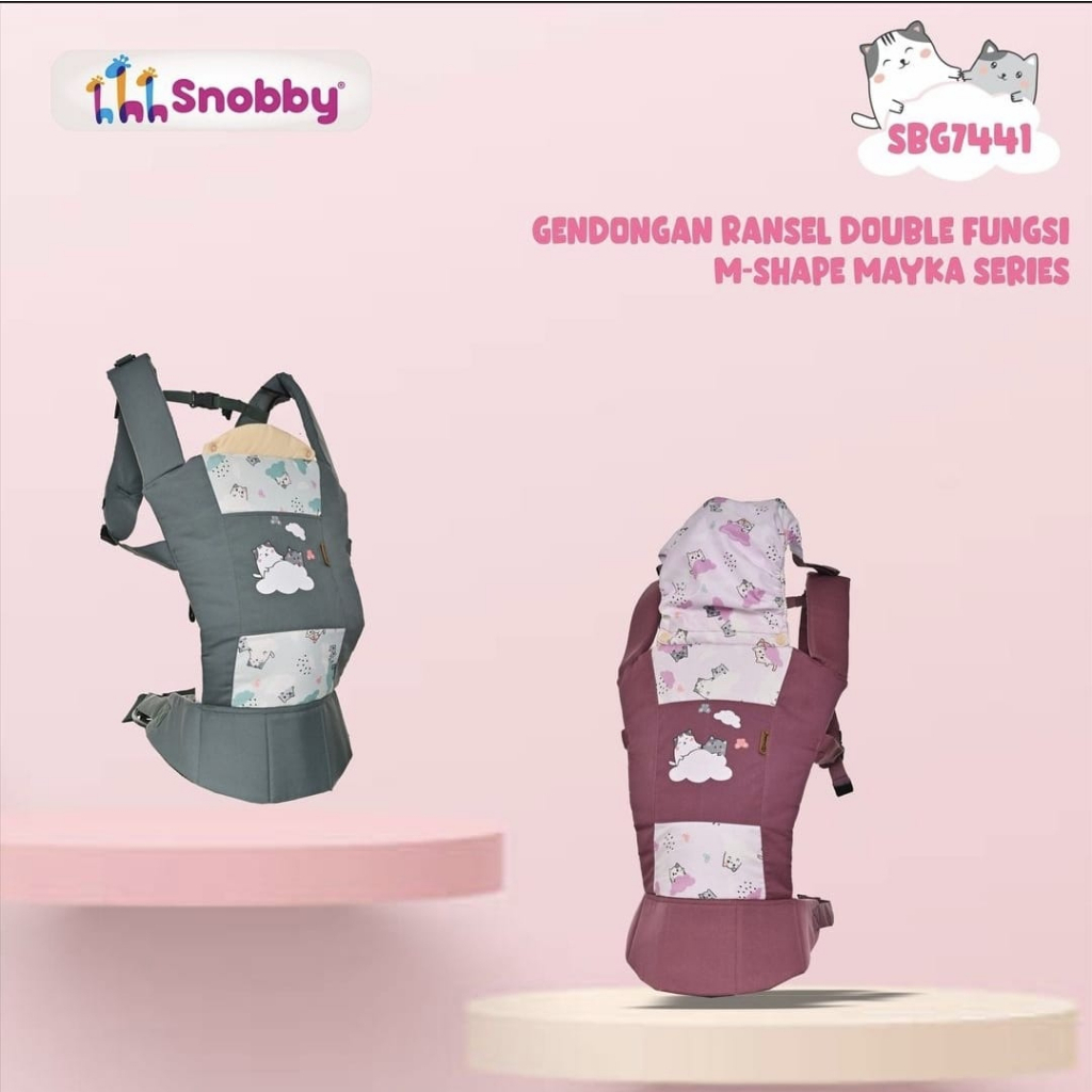 Snobby Gendongan Ransel Double Fungsi M-Shape Mayka Series