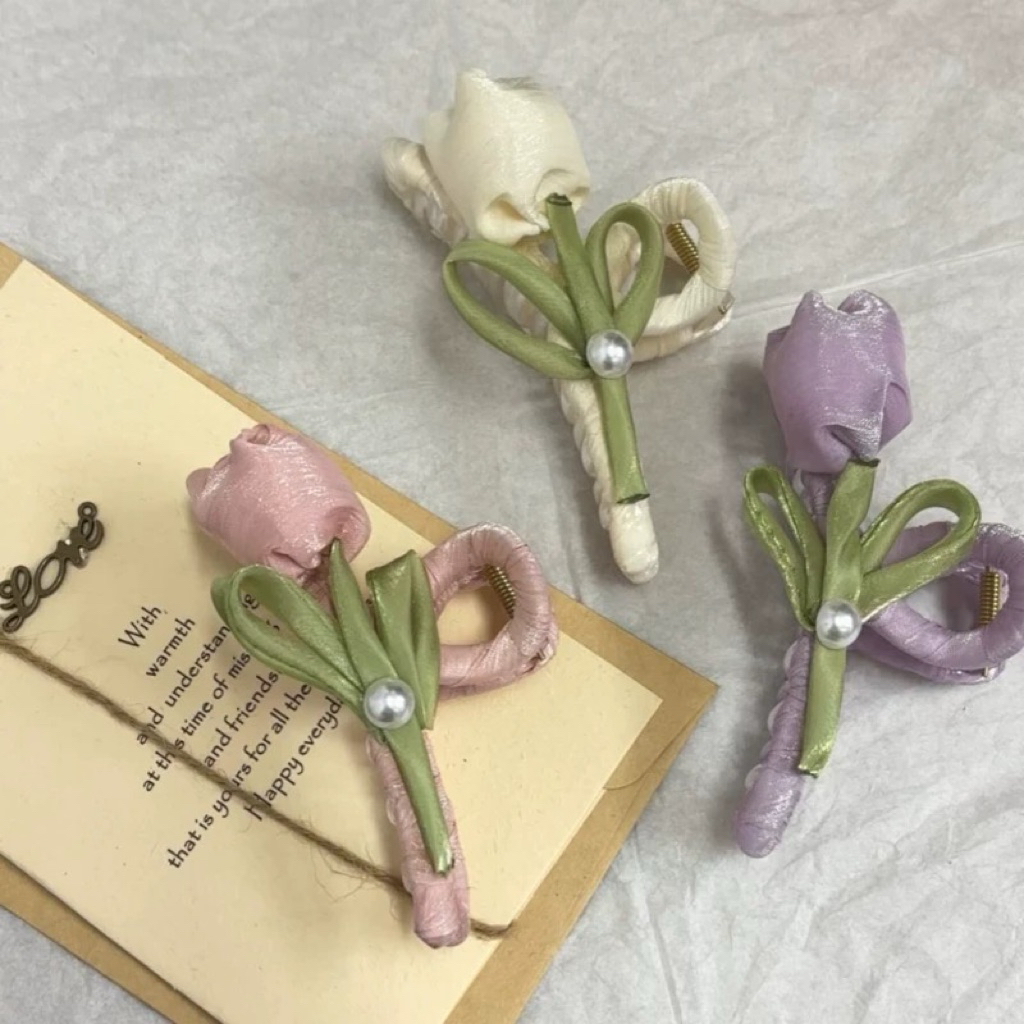 Jepit Tulip Korean Hair Claw Jepit Rambut Korea Jepitan rambut Bunga Tulip