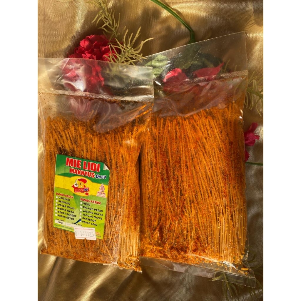 

mie lidi pedas asin bumbu kering 150gr