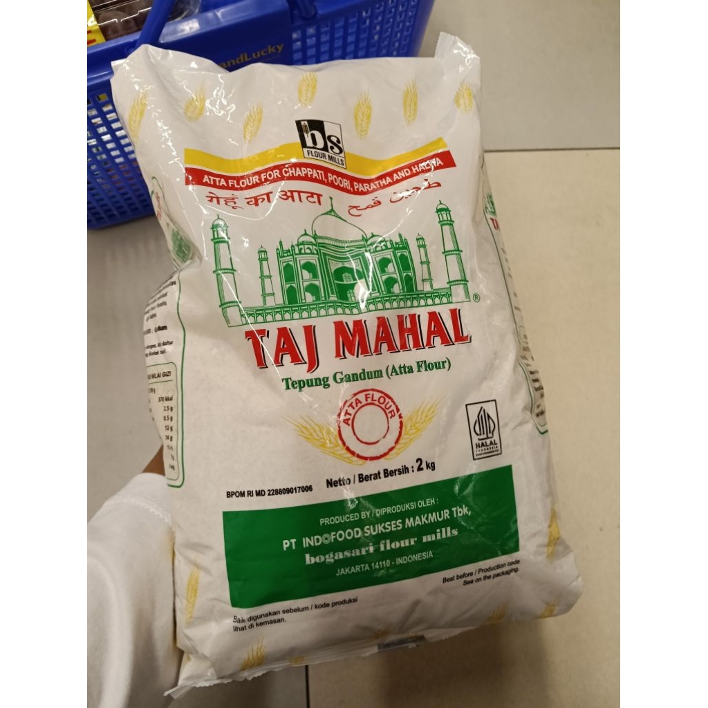 

taj mahal atta flour 2kg tepung gandum 2kg