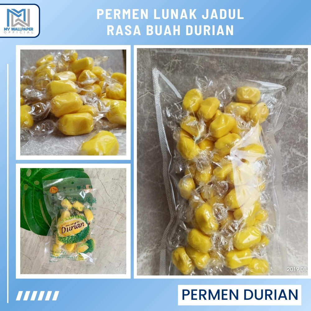 

Permen Fruit Soft Candy Permen Lunak Rasa Durian Milk Candy Duren MusangKing Bangkok 120 Gram