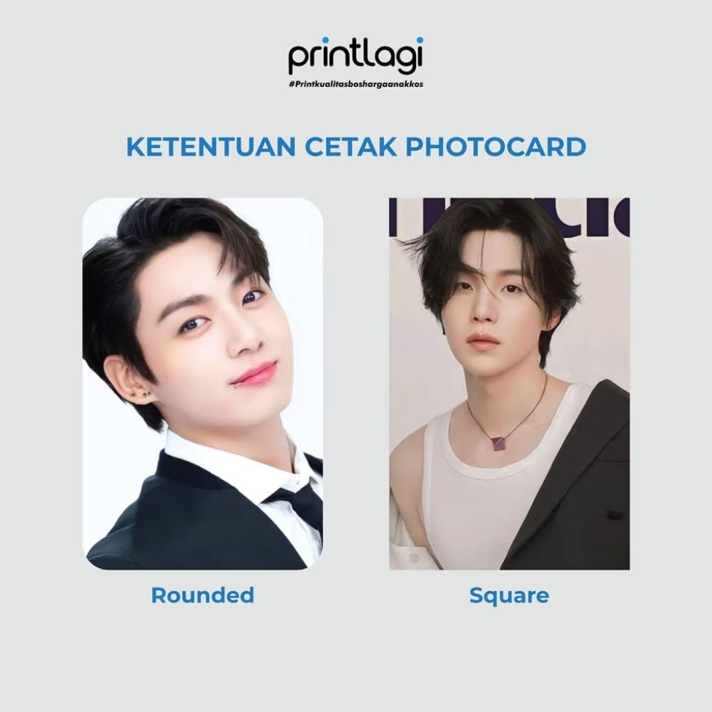 

CETAK PHOTOCARD CUSTOM FREEBIES / Koleksi Penggemar / Photocard Tebal / Photocard Kpop / Cetak Foto