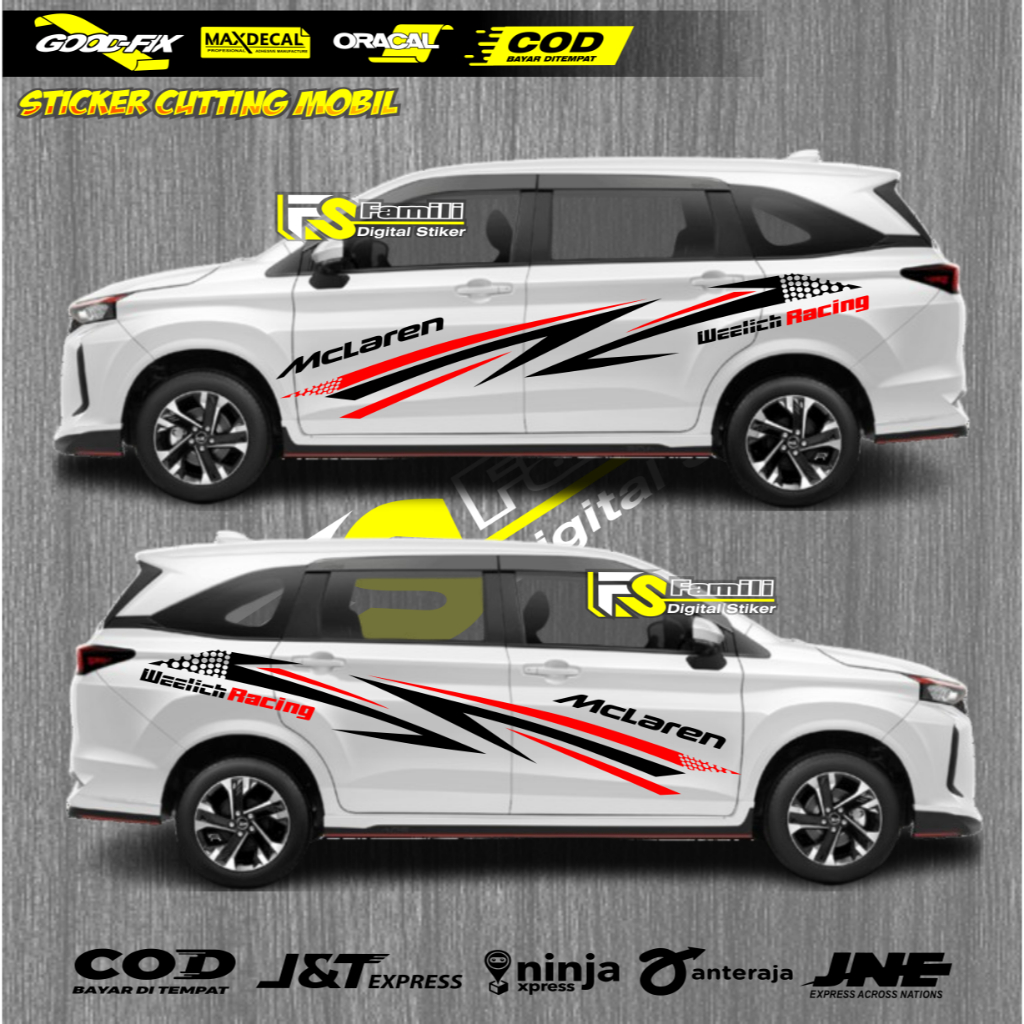Stiker Cutting Mobil Xenia Stiker Variasi Bodi Samping Mobil Daihatsu Xenia