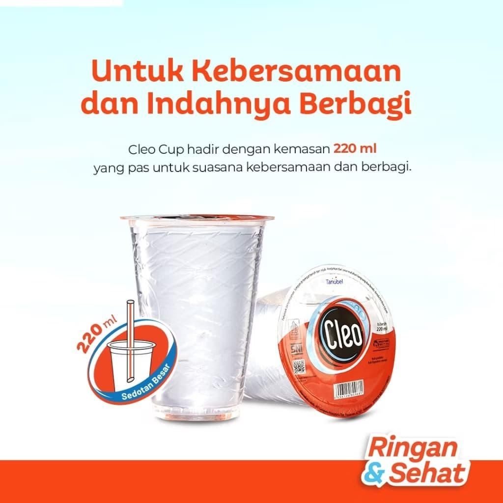 

air mineral Cleo gelas satu kardus