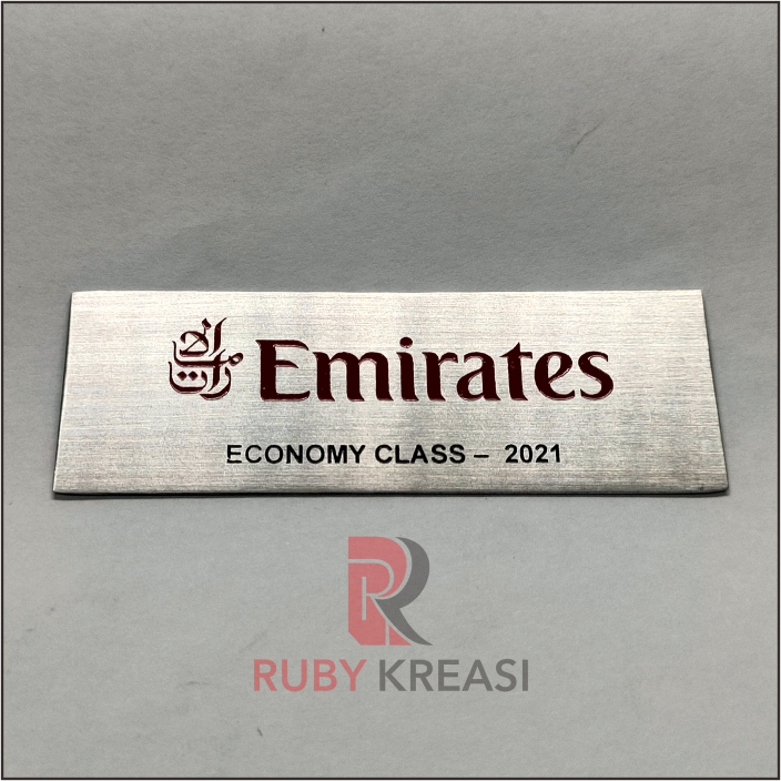 

papan nama plat stainless