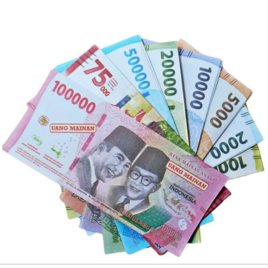 PER 10PCS Uang Mainan Uang Mahar Uang Replika Uang Ecek Ecek Duit Mainan Duit Mahar Duit Replika Dui