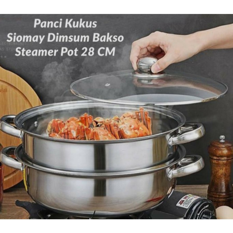 panci kukus /panci 2susun/panci steamer 2susun/panci somay