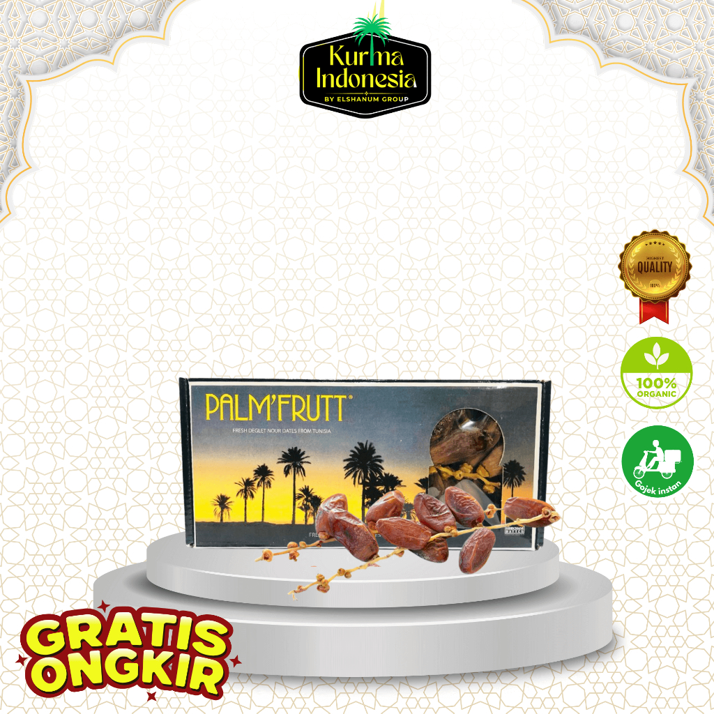 

Kurma Tunisia Palm Fruit 500gr Repack - Kurma Tunisia Tangkai Original Palm Fruit - Kurma Indnesia