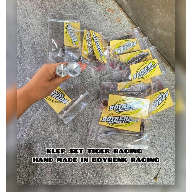 KLEP SET TIGER RACING PNP KLEP STD MADE IN BOYRENK-BOYRENK SURABAYA